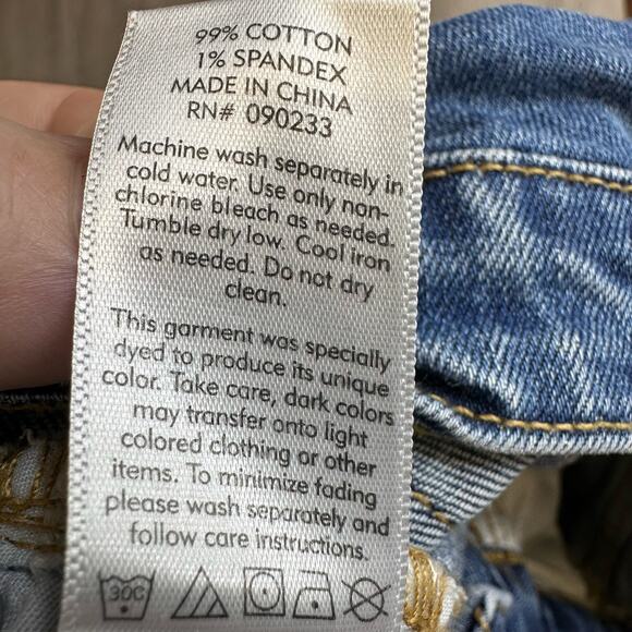 PacSun Med Wash Straight Mom Jeans WMNS 27 Blue High Rise Preppy Casual Travel - Picture 7 of 7